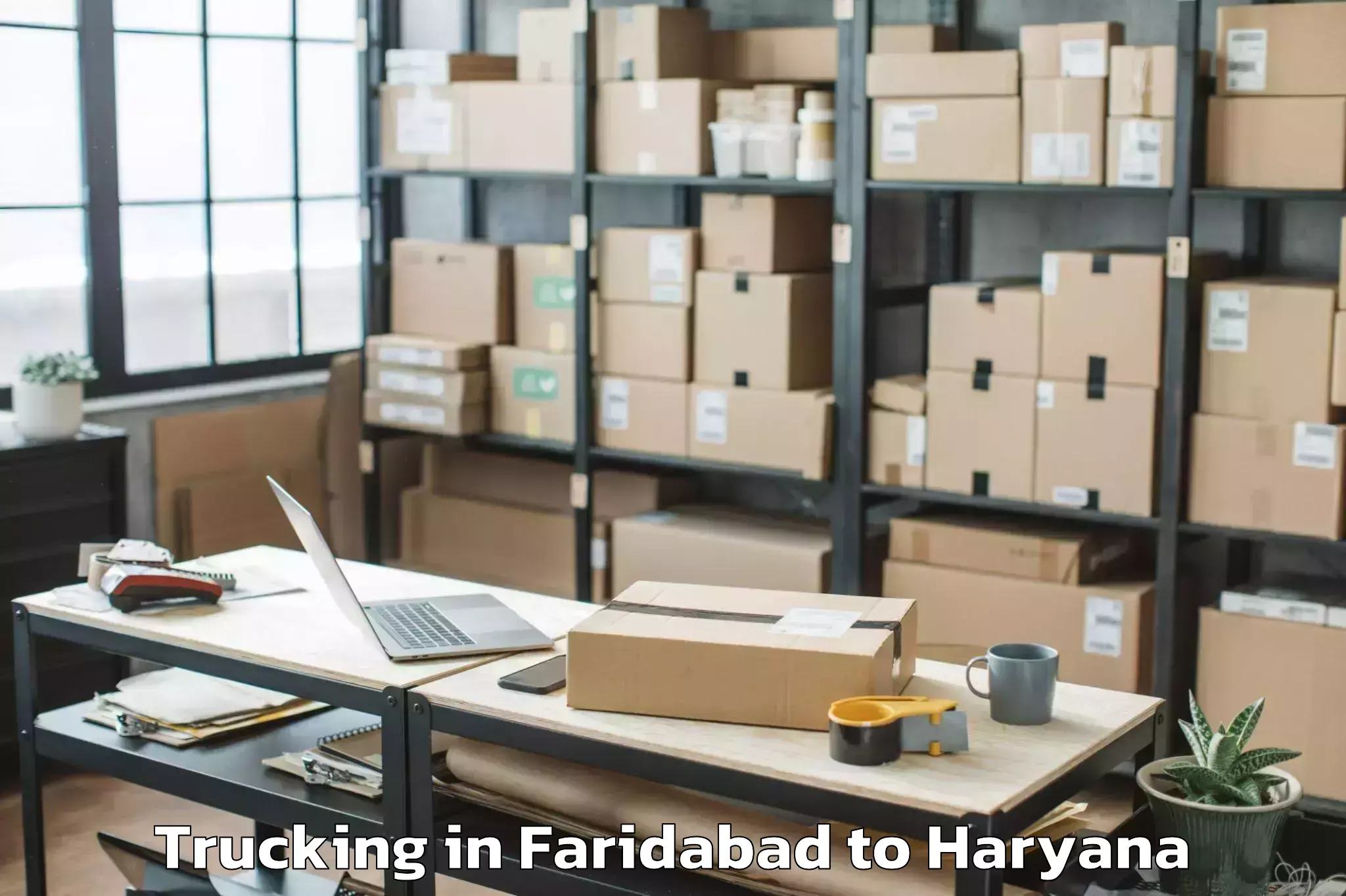 Trusted Faridabad to Sahara Mall Trucking